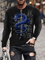 PENDRA Long Sleeve Flame Phoenix T-Shirt