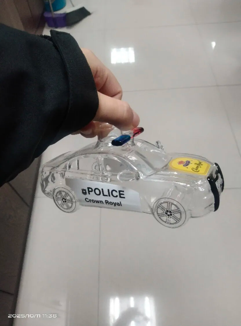 Novelty Police Car Liquor Decanter Crown Stopper Whiskey Dispenser for Bar Collectors