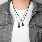 PENDRA Boxing Gloves Boxer Steel Necklace
