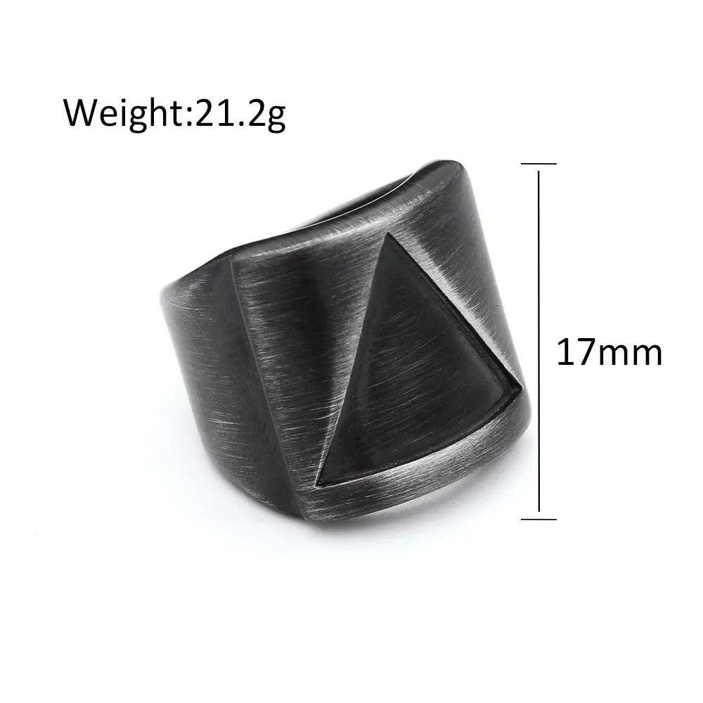 PENDRA Triangleforge Stainless Steel Triangle Ring