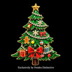 PENDRA Noel Bowknot 2-Color Christmas Tree Brooch