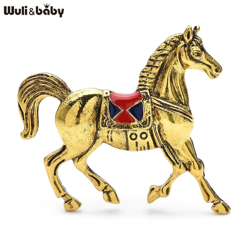 PENDRA Vintage Horse Brooch