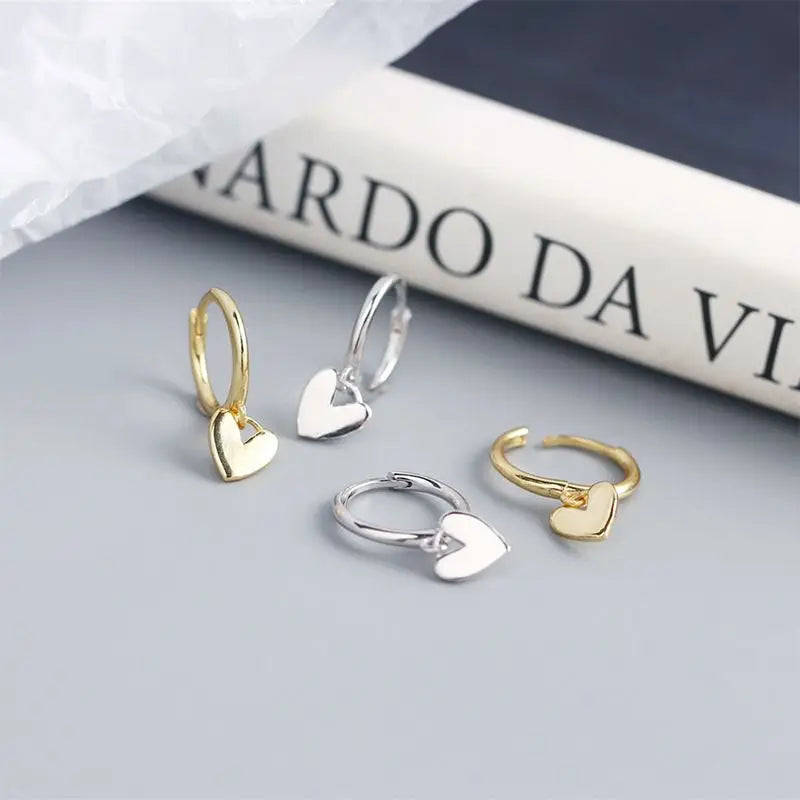 PENDRA Hoop Sterling Silver 4 Earrings
