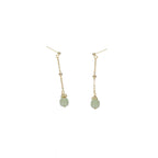 PENDRA Hotan Jade Sterling Silver Earrings