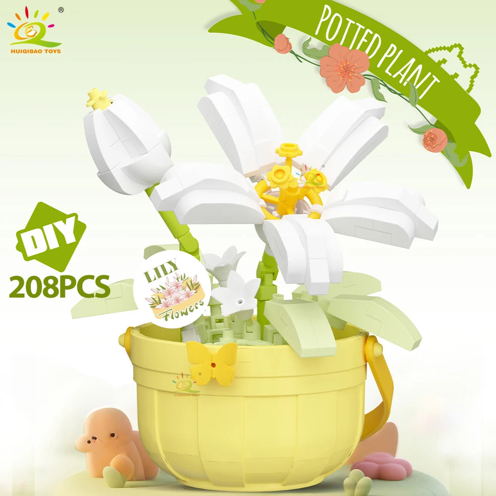 PENDRA Rose Sunflower Micro Building Set
