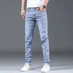 Luxury Summer Designer Korean Classic Streetwear Cowboy Pants for Men Fashionable and Comfortable Boyfriend Skinny Jeans Men