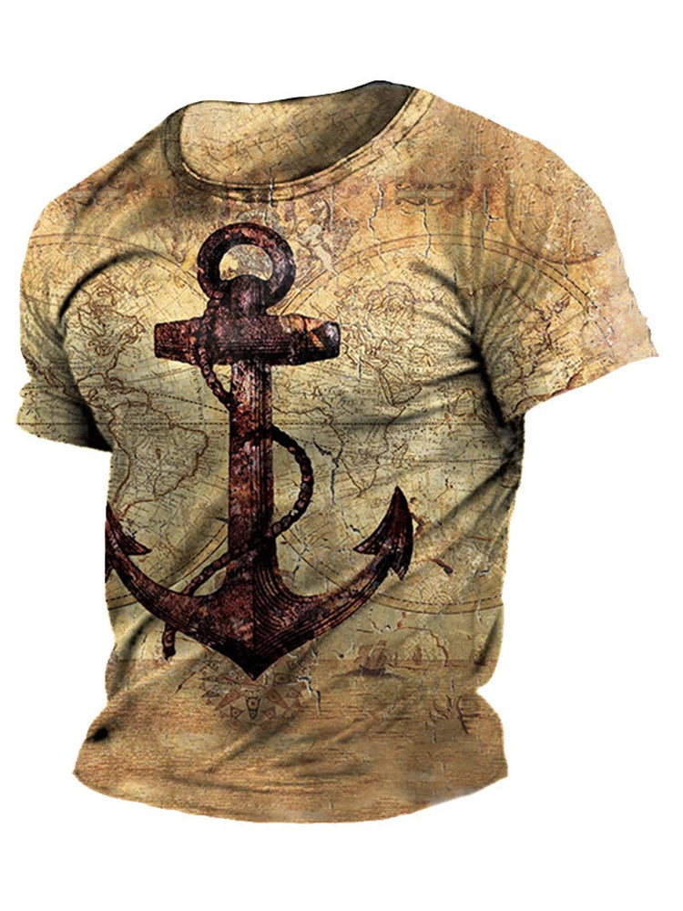 PENDRA Printed Sports Ship T-Shirt