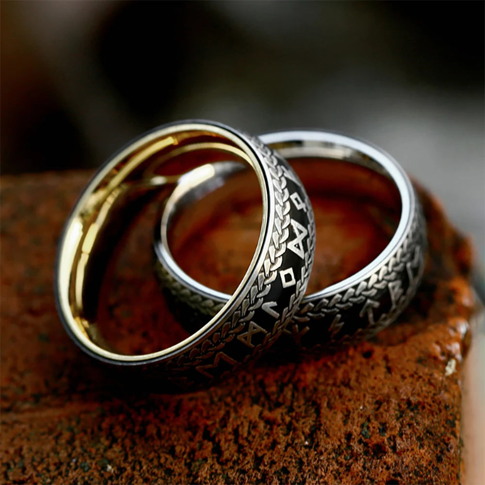 PENDRA Runestone Nordic Viking Rune Ring