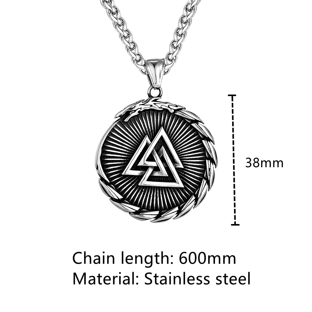 PENDRA Dragon Black Compass Necklace