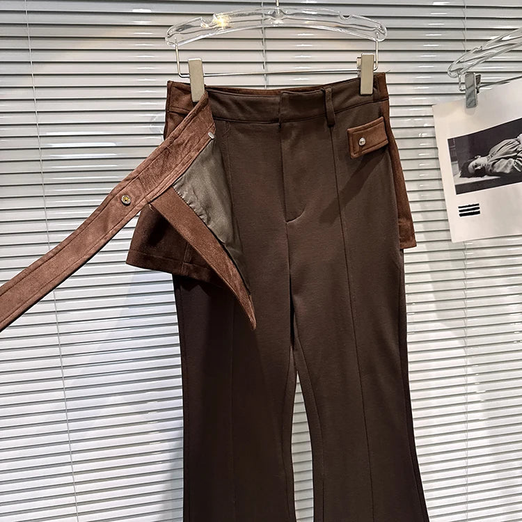 PENDRA Micro Flared Fake Two Pants