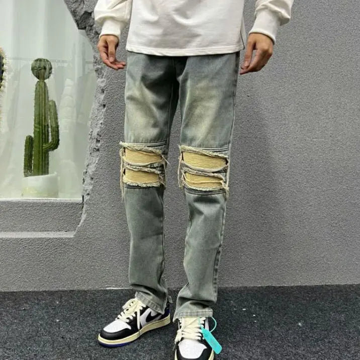 PENDRA Distressed Loose Korean Jeans