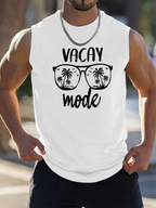 Exercise Fitness Men's Tank Top Daily Summer Street Men's Fashion Tank Top Outdoor Sports Loose Comfortable Men's Sleeveless Tee