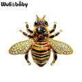 PENDRA Spark Rhinestone Bee Brooch