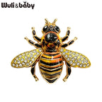 PENDRA Spark Rhinestone Bee Brooch