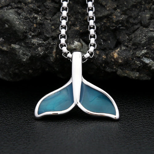 PENDRA Bluewhale Stainless Steel Whale Tail Pendant