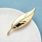PENDRA Folia Alloy Leaf Brooch