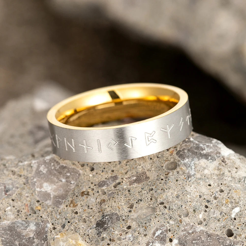 PENDRA Rune Blue Gold Ring
