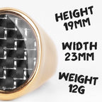 PENDRA Elegant Classics Boyfriend Steel Ring