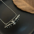 PENDRA Batwing Gothic Stainless Steel Bat Necklace