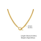 PENDRA Cuban Curb Miami Chain Necklace