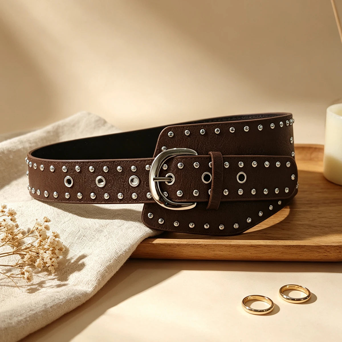 PENDRA Lunaara Leather Tassel Gothic Belt