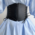 PENDRA Seraaya Lace Gothic Wide Corset Belt