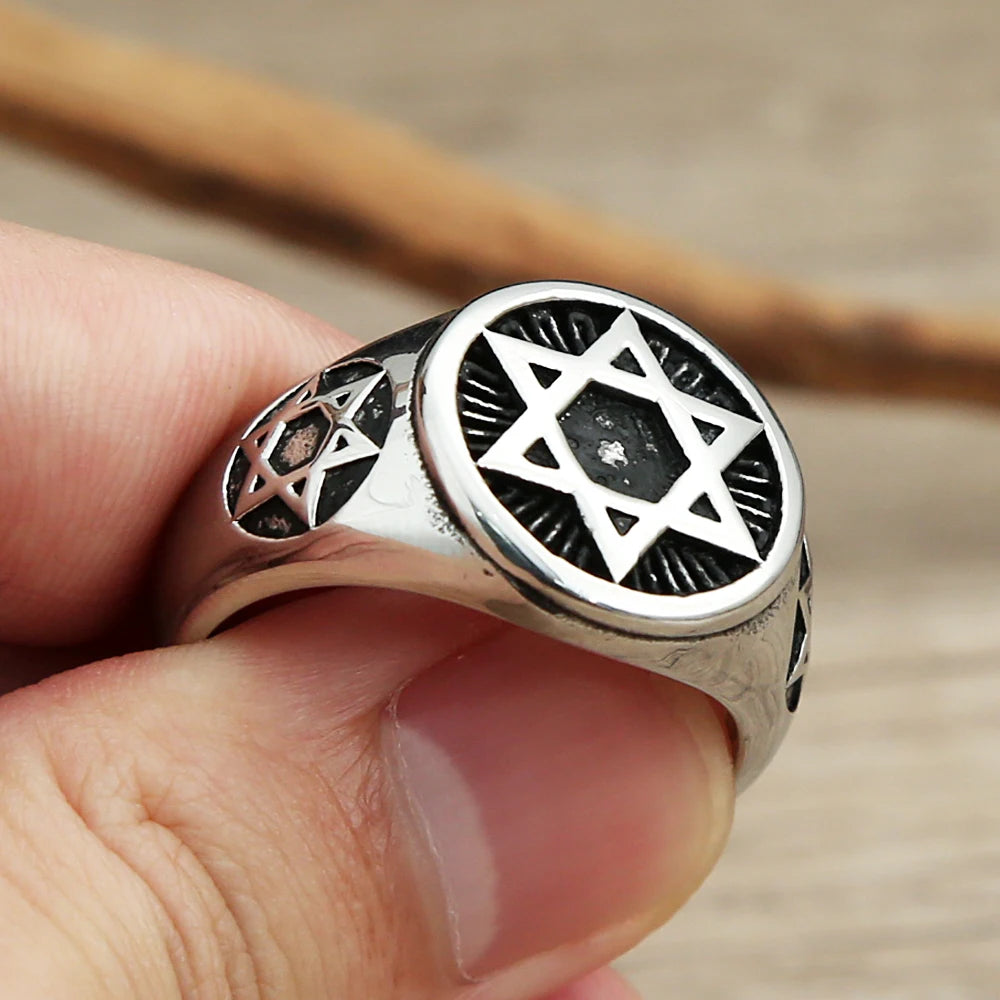 PENDRA Davidstar Vintage Star of David Ring