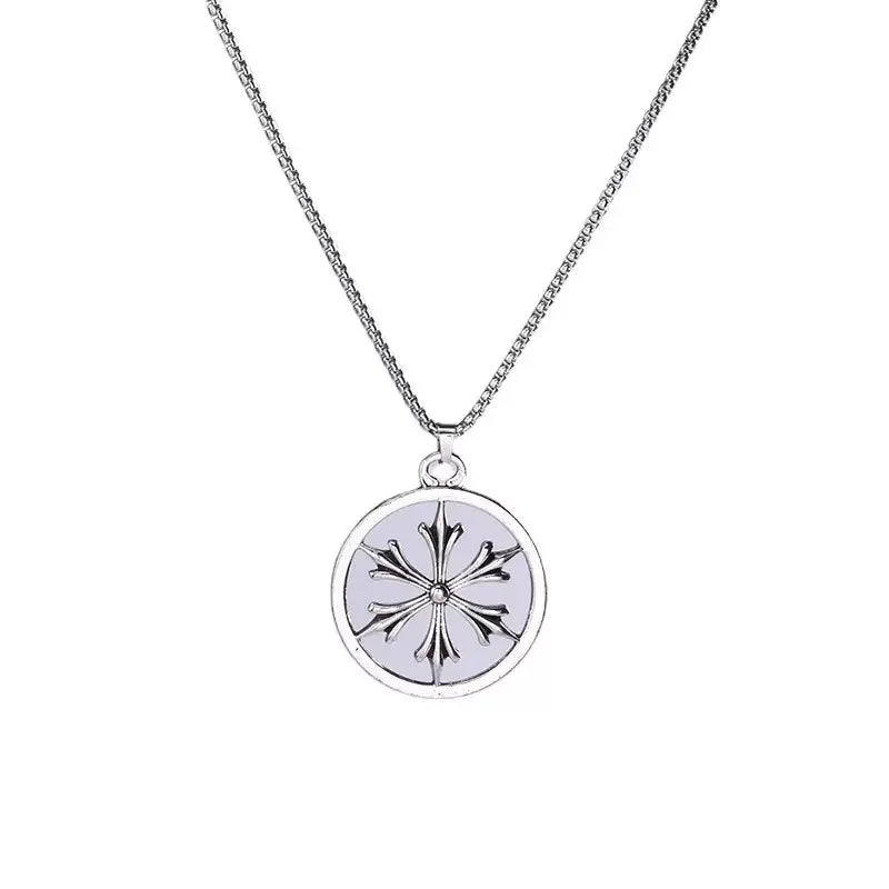 PENDRA Rockcross Retro Rock Disc Cross Pendant
