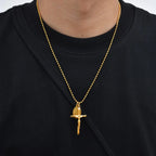 PENDRA Cross Mary Pendant Necklace