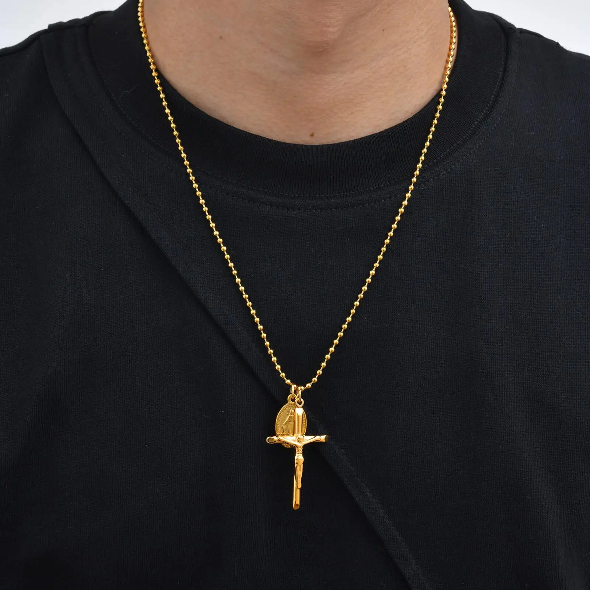 PENDRA Cross Mary Pendant Necklace