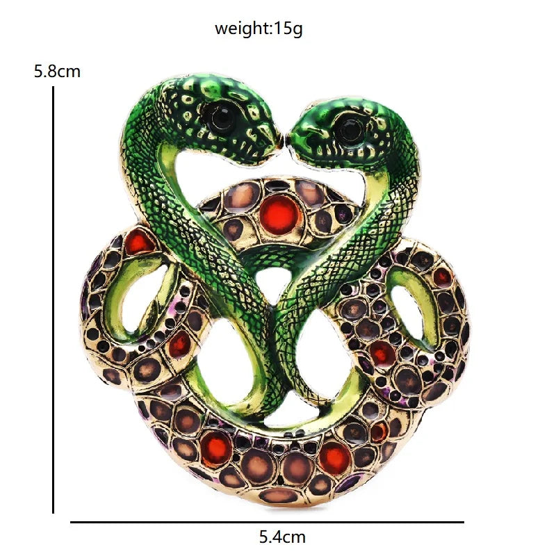 PENDRA Serpelle Snake Brooch