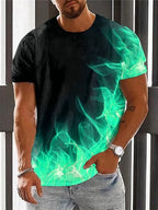 PENDRA Sports Flame Print T-Shirt