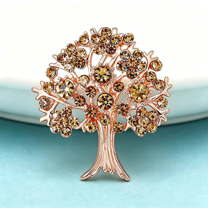 PENDRA Arboris Crystal Tree Brooch