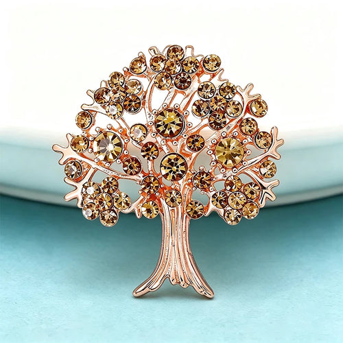 PENDRA Arboris Crystal Tree Brooch