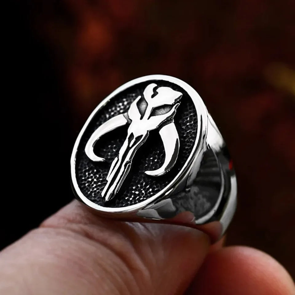 PENDRA Skullpunk Vintage Stainless Steel Skull Ring