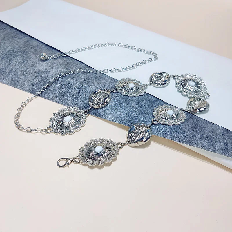 PENDRA Demiaya Metal Elegant Slim Waist Chain Belt