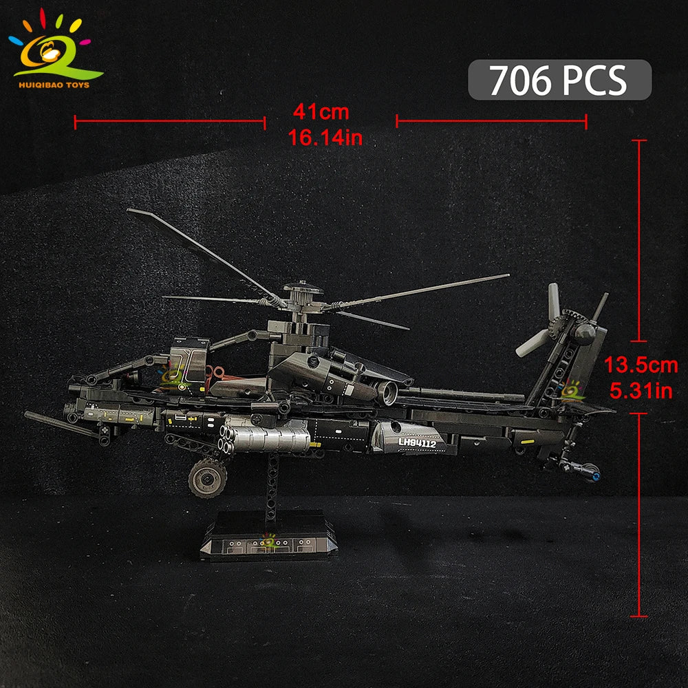 PENDRA Military Helicopter Army Building Set