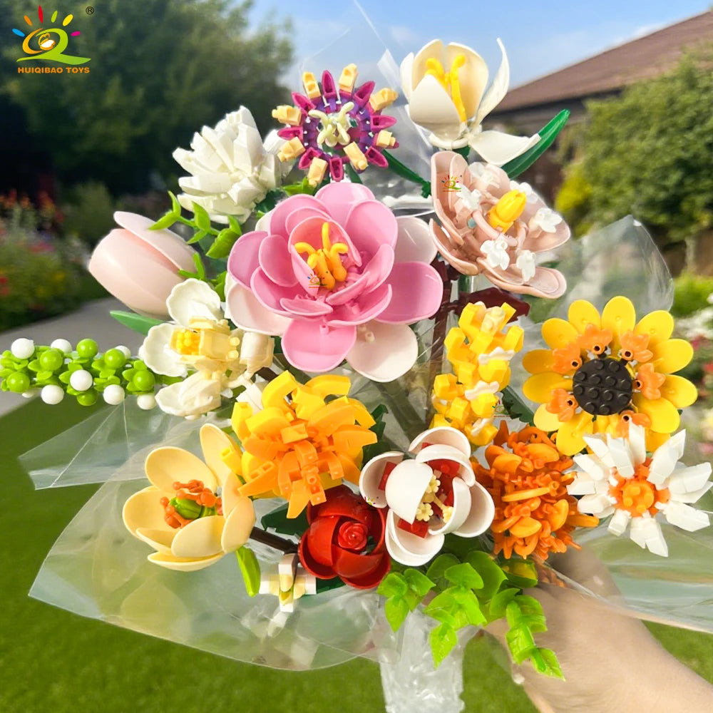 PENDRA Bouquet Rose Micro Building Set