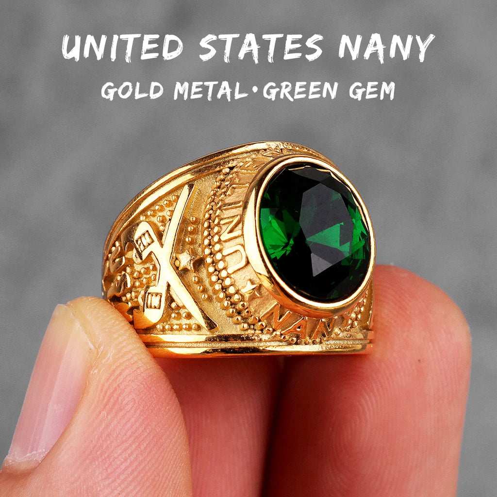 PENDRA Rhinestone Steel Ring