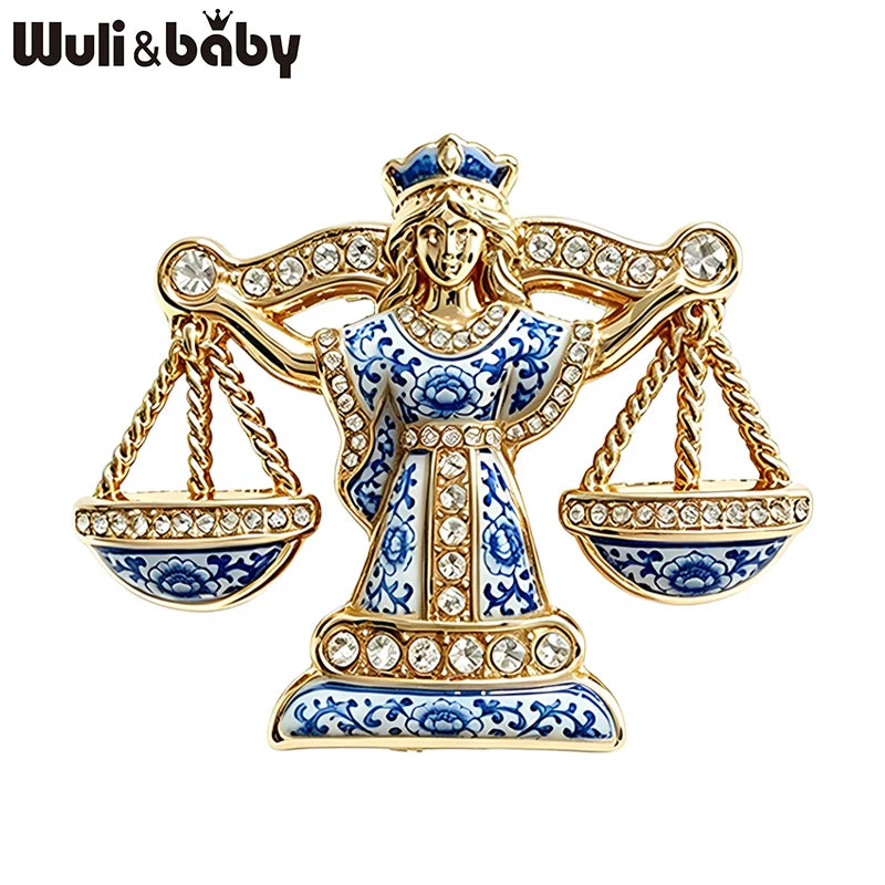 PENDRA Libra Zodiac Sign Brooch