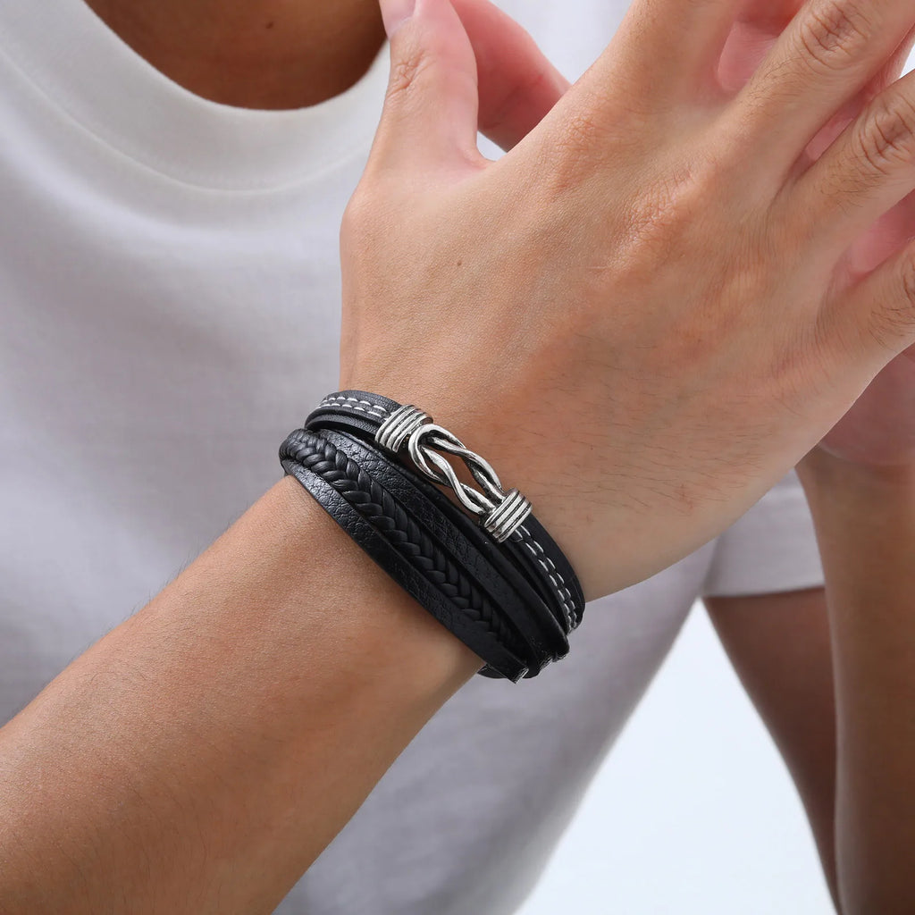 PENDRA Ivoessa Braided Leather Bracelet