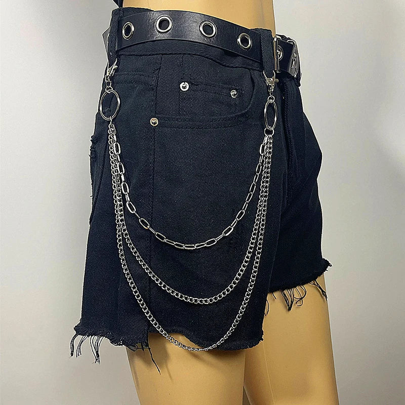 PENDRA Moonstar Rivet Waist Chain Keychain