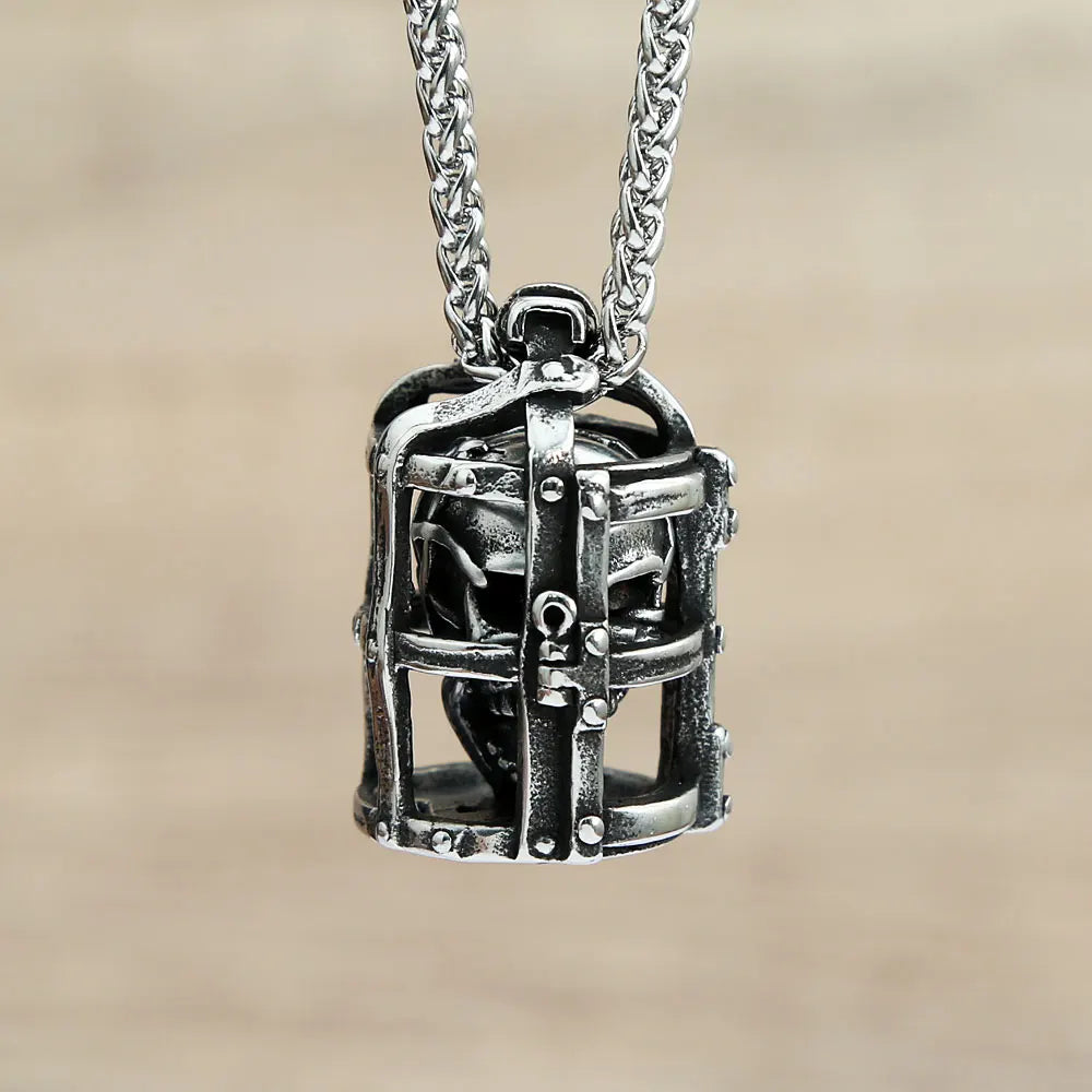 PENDRA Skullcage 316L Stainless Steel Cage Pendant