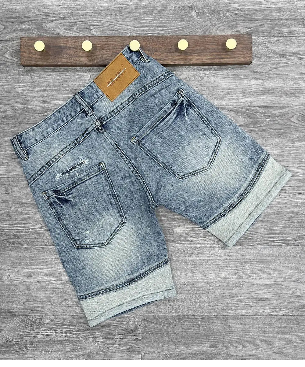 PENDRA Spliced Knee Length Shorts