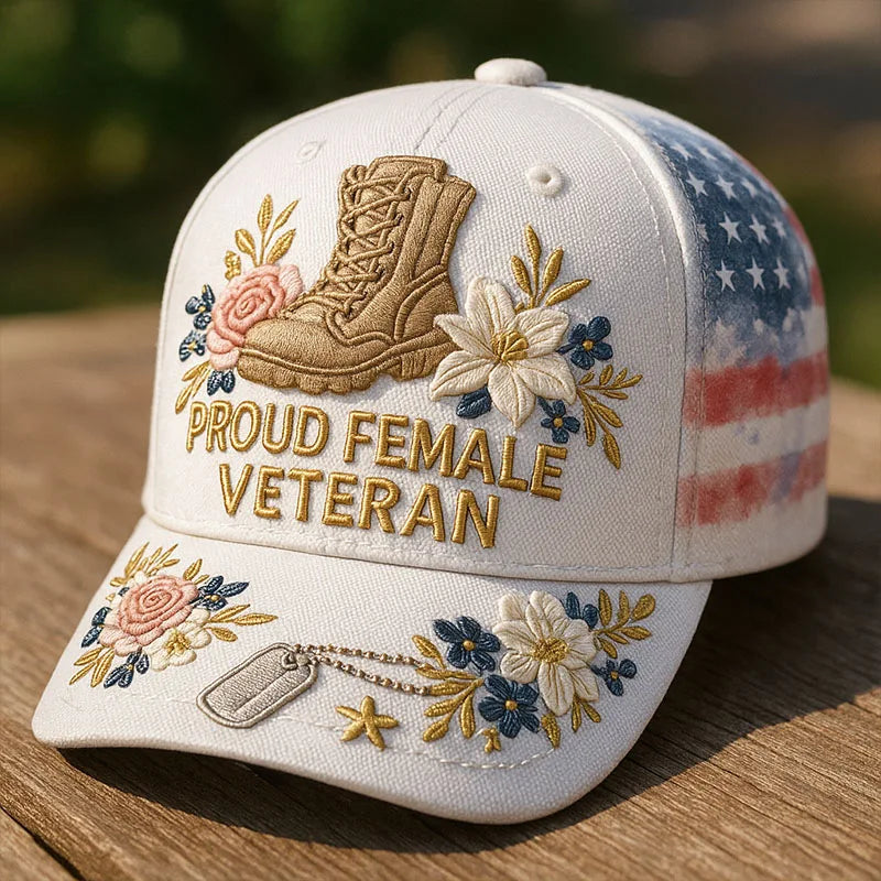 PENDRA Female Veterans Floral Hat