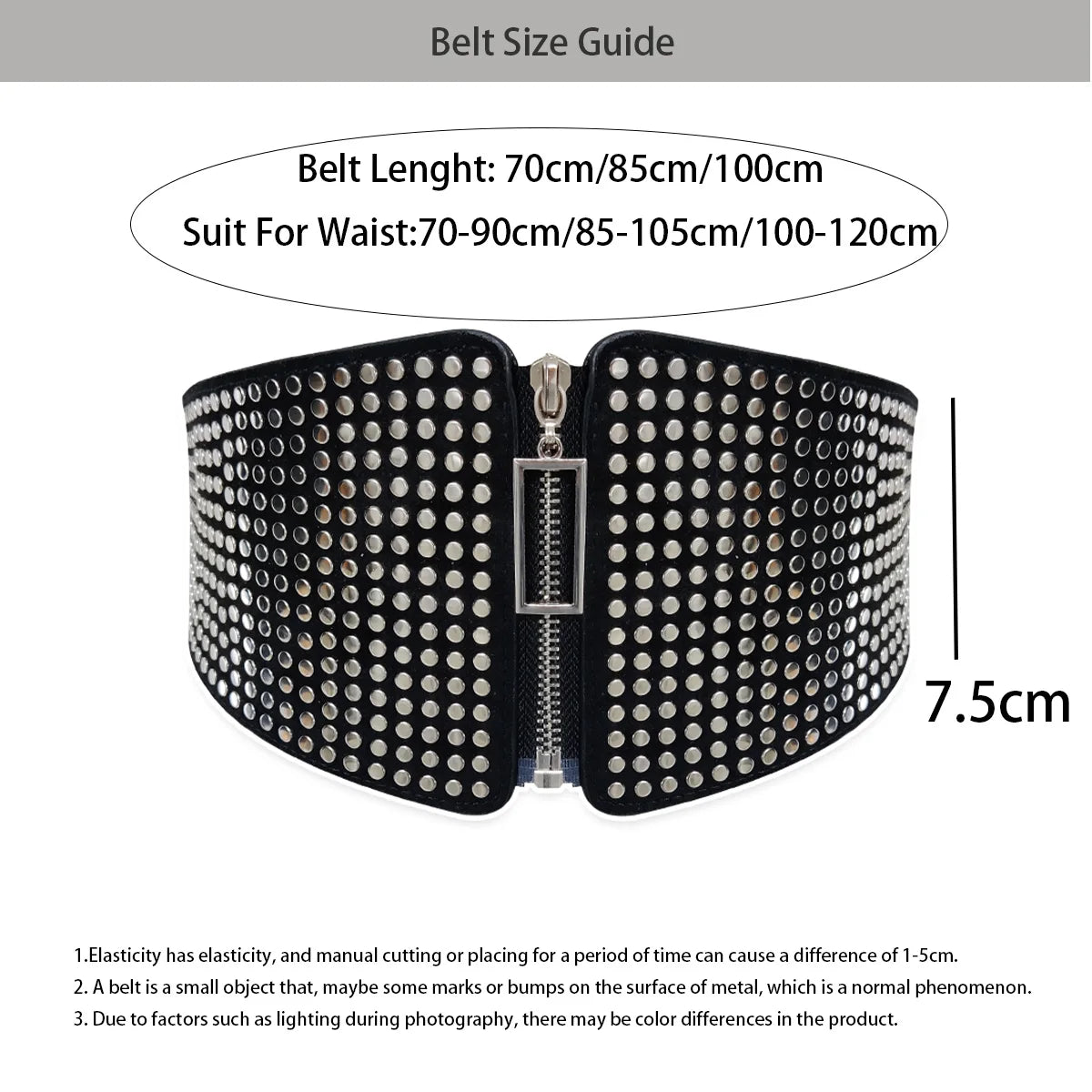 PENDRA Koraessa Leather Black Punk Corset Belt