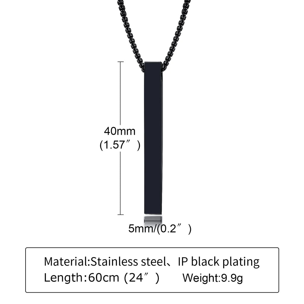 PENDRA Rectangle Bar Pendant Necklace