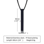 PENDRA Rectangle Bar Pendant Necklace