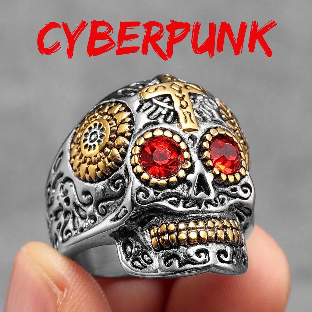 PENDRA 316l Skull Gothic Ring