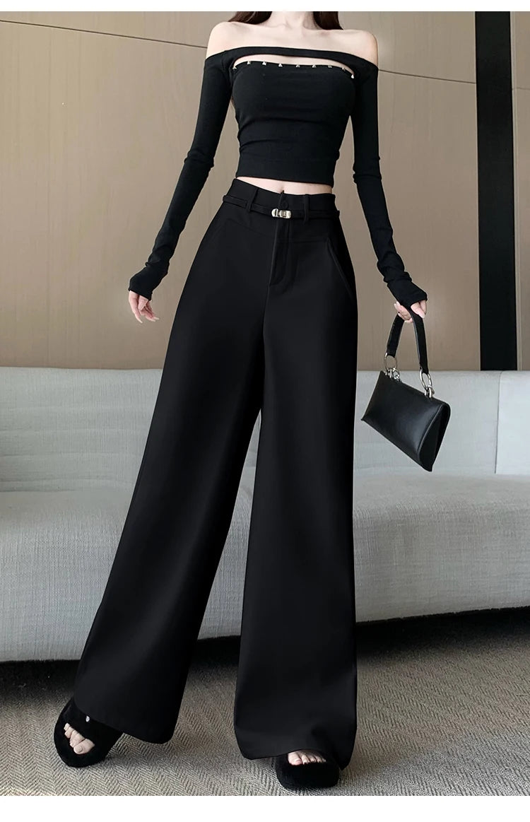 PENDRA Woolen Waisted Loose Pants